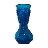 Italian vase in blue glass around the 1970s dimension: H-25cm- D-10cm-
