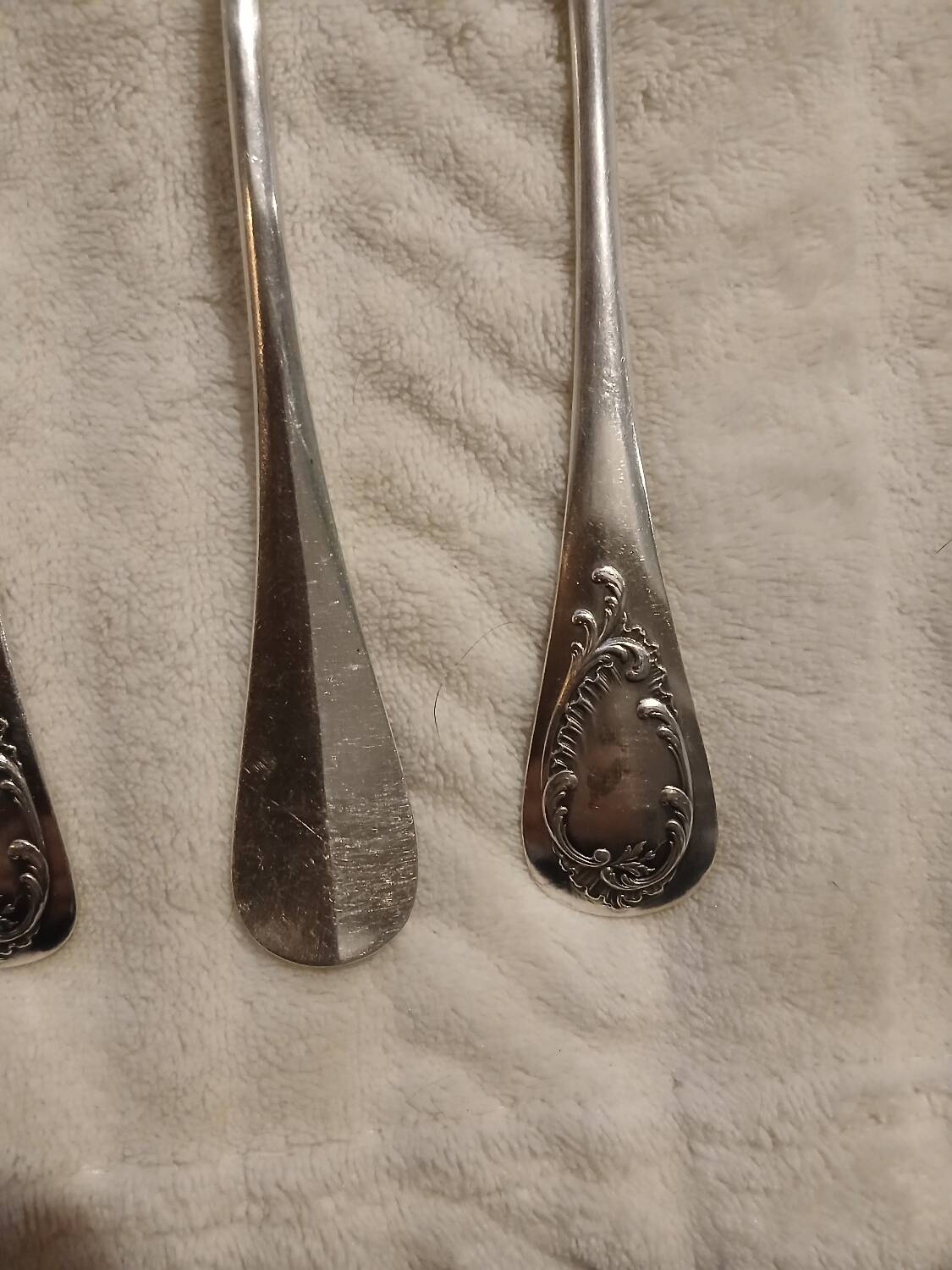 24 antique silver-plated cutlery sets