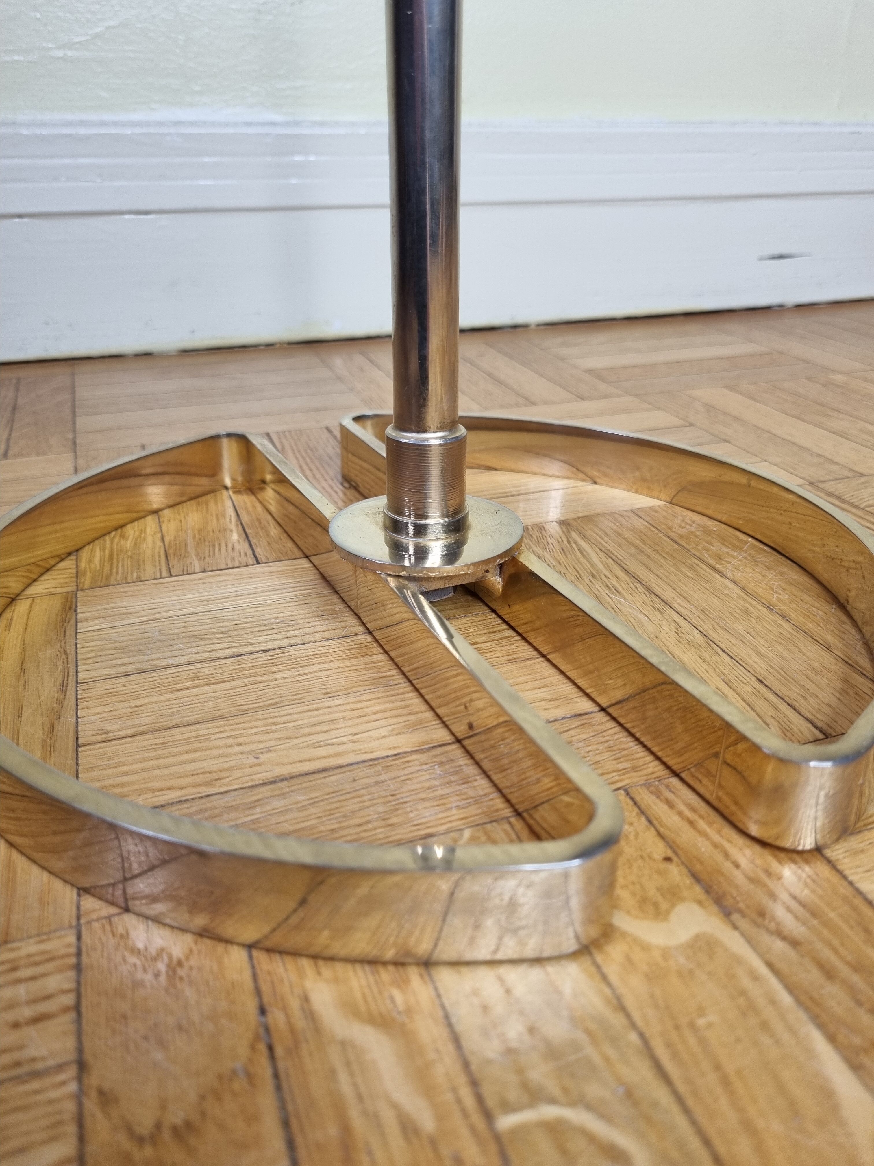 Old coat rack design "molecule" in metal and wood adjustable