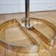 Old coat rack design "molecule" in metal and wood adjustable