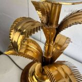 VINTAGE HIGH TABLE LAMP WITH “GOLDEN” PALM TREES, HANS KÖGL STYLE
