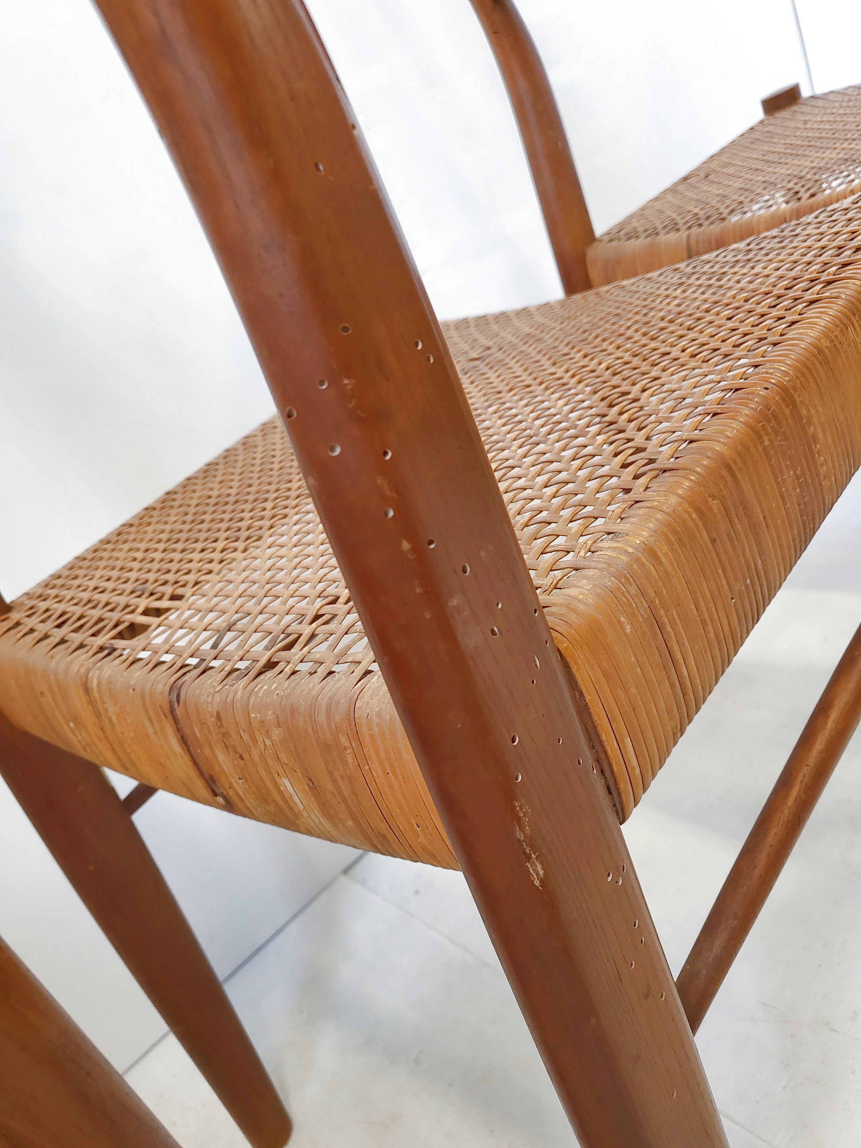 Suite of 4 vintage chairs Consorzio Sedie Friuli