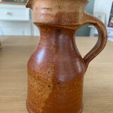 Handmade stoneware pitcher