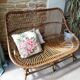 Rattan bench