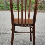 Curved wood bistro chairs edition Ton 1960