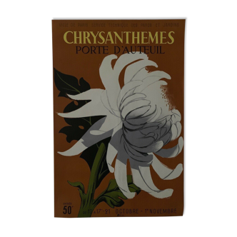 Poster contest chrysanthemes porte auteuil stic paris