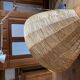 Large hanging in vintage raffia