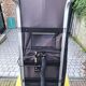 XDark brown leather chaise longue