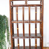 Large rattan shelf