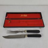 Ebony leg of lamb cutlery with steel blade