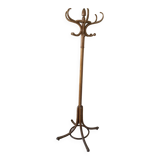 Curved wooden parrot coat rack by Baumann