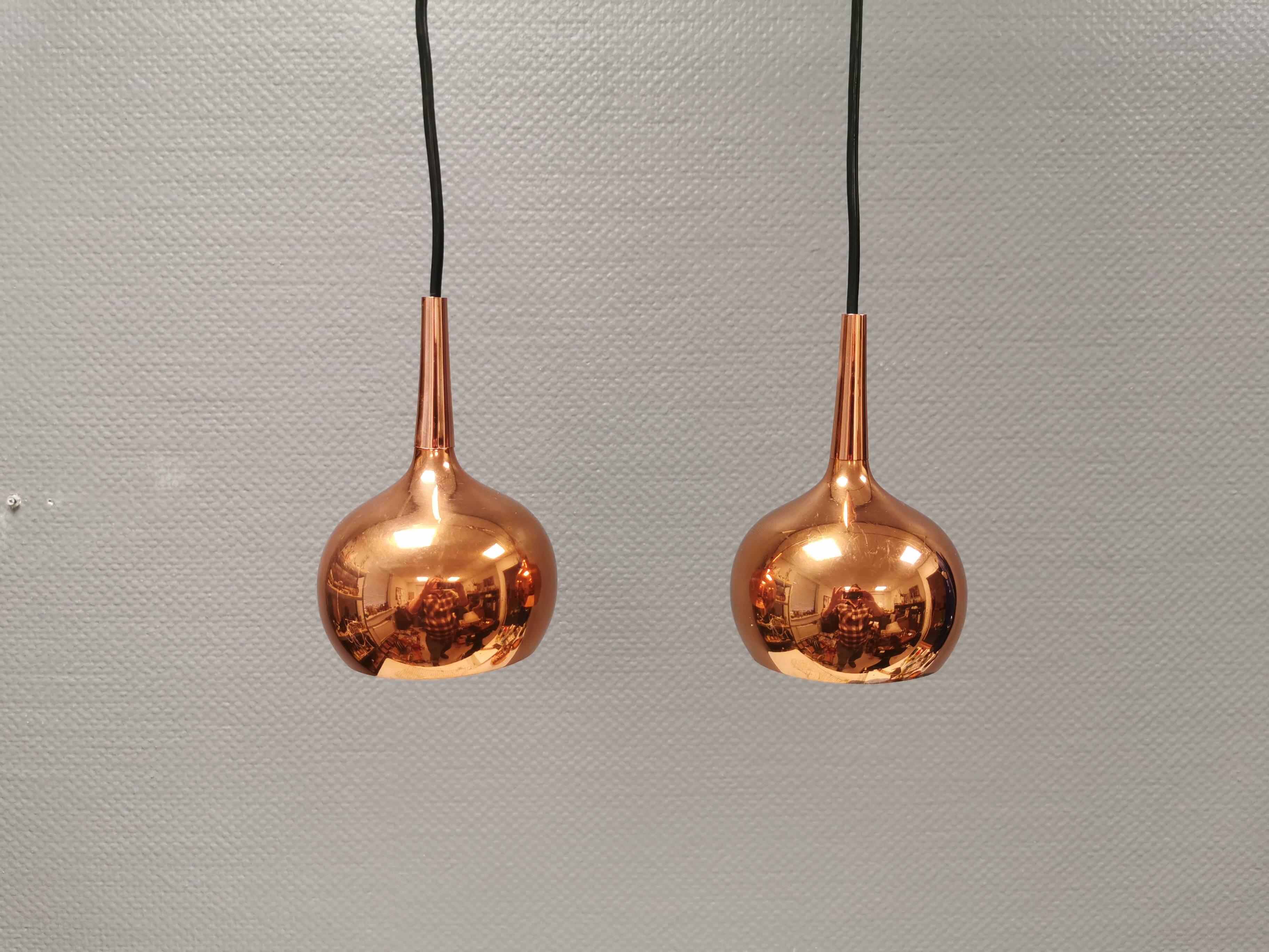 Paire de suspensions par Hans Agne Jakobsson, années 1970