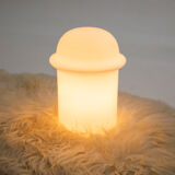All glass table or floor lamp by Karel Volf, Valasske Mezirici, 1970s