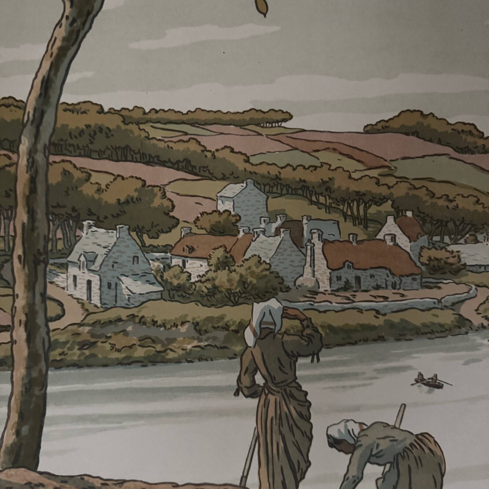 Lithographie par Henri Rivière Les Aspects de la Nature - Le Fleuve