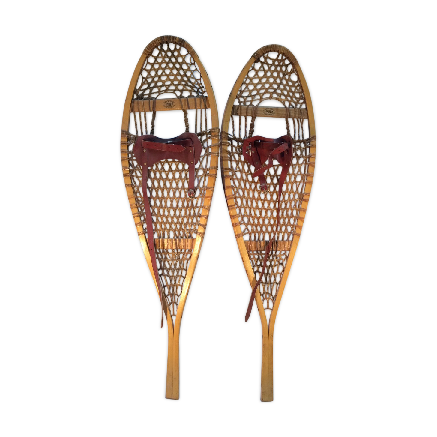 Pair of old Faber Canada snowshoes
