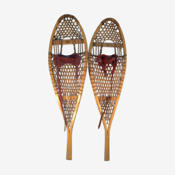 Pair of old Faber Canada snowshoes