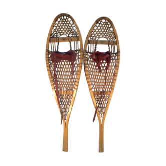 Pair of old Faber Canada snowshoes