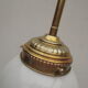 Suspension laiton et opaline blanche