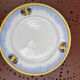 Set of 10 flat plates Boch Frères La Louvière – Art Deco fruit design