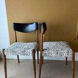 Pair of vintage Scandinavian chairs 60