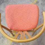Set of 11 modern curved wood oak chairs