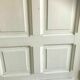 Double pathway doors in patinated fir Built on 20th century pediment