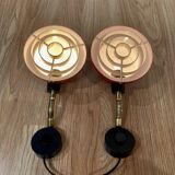 Pair of modular wall lights Scandinavian design 1950.