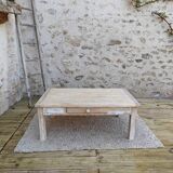 Table basse campagne patinée