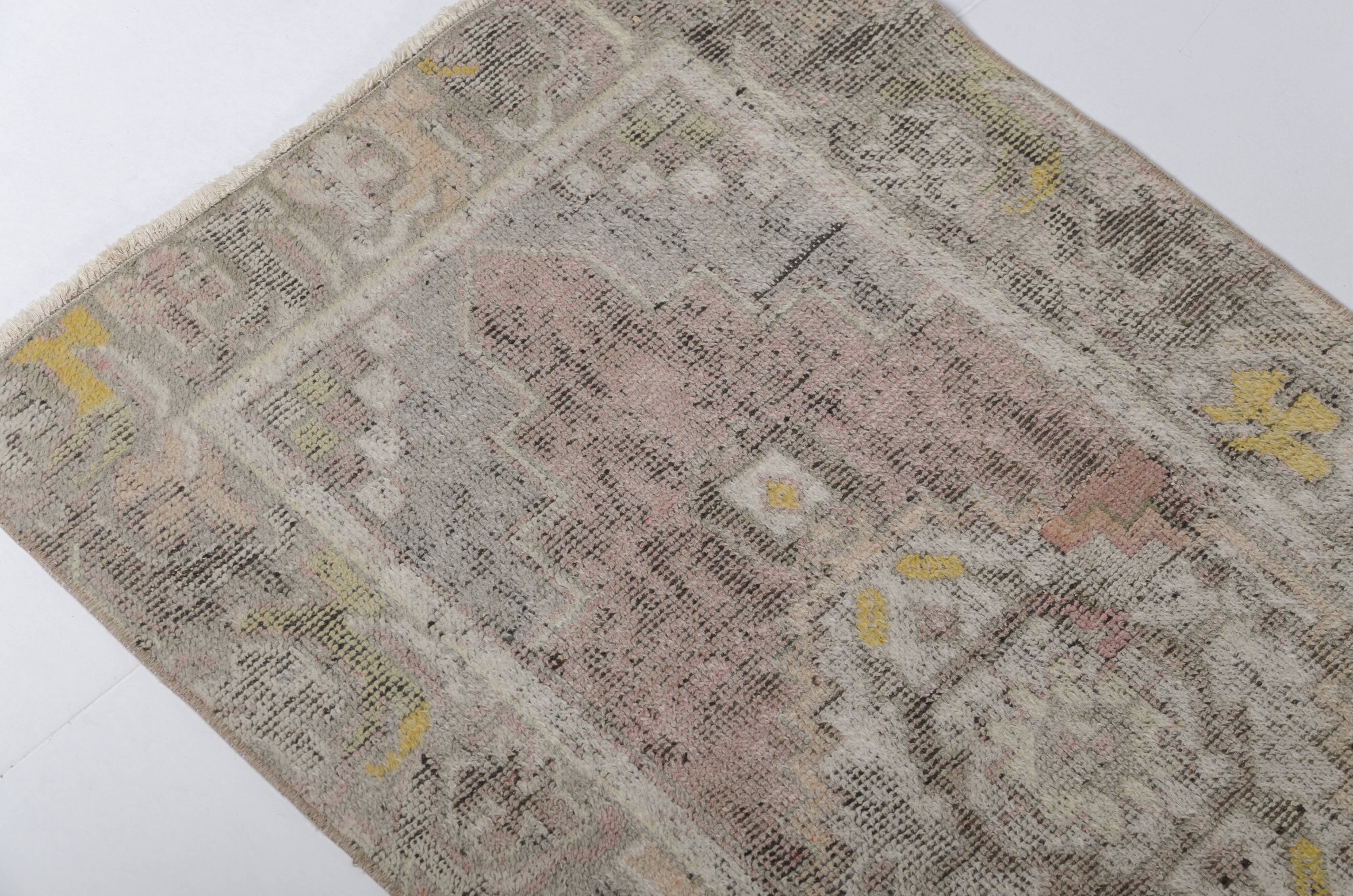 Vintage Tribal Oushak Runner