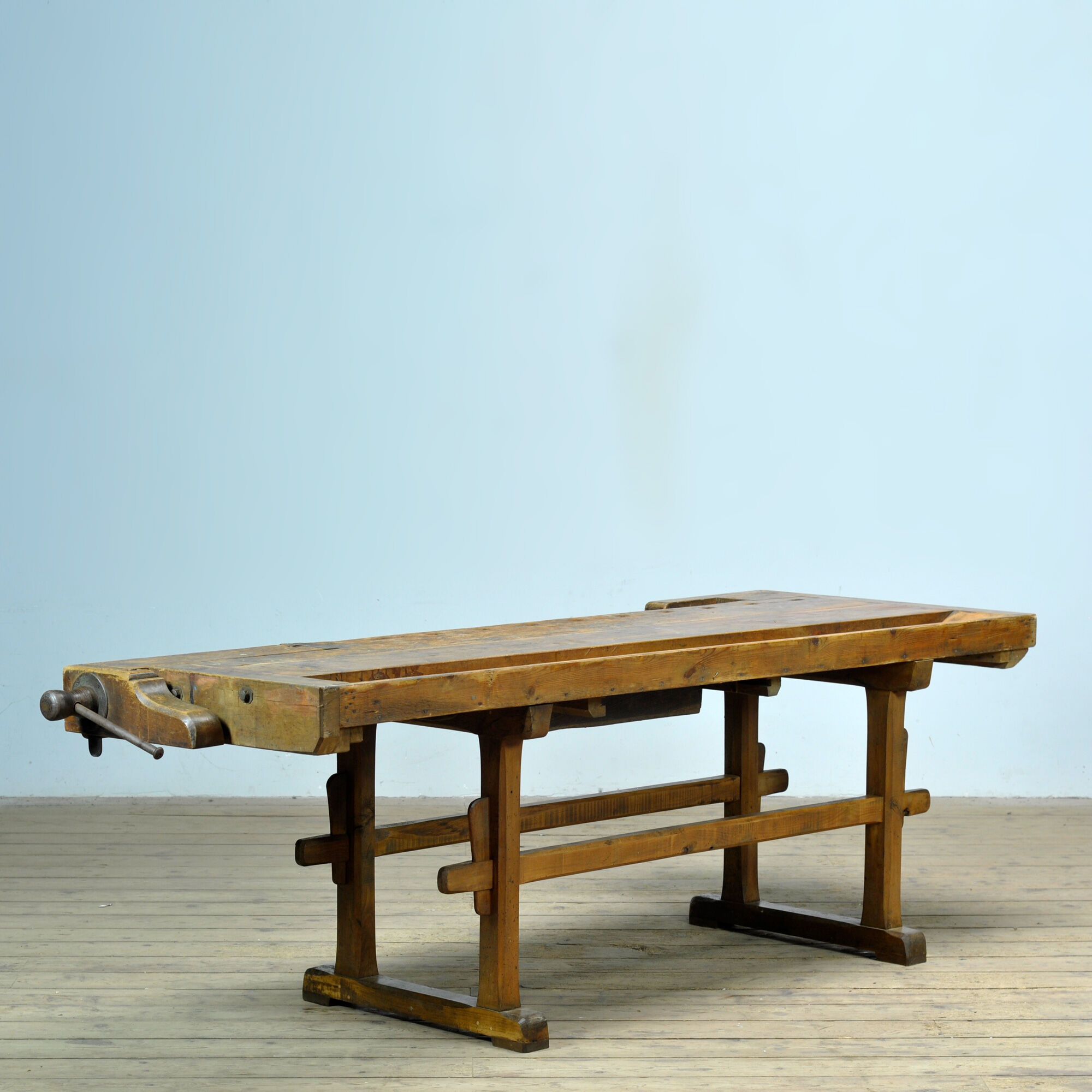 Oak workbench, circa 1920