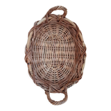 Oval wicker basket
