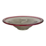 German 2,2kg Glass Bowl by Karl Wiedmann for WMF, 1960s Baushaus Art Deco