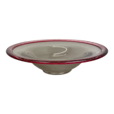 Bol en verre allemand de 2,2 kg par Karl Wiedmann pour WMF, Baushaus Art Déco des années 1960
