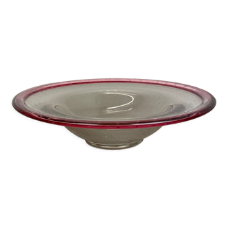 Bol en verre allemand de 2,2 kg par Karl Wiedmann pour WMF, Baushaus Art Déco des années 1960