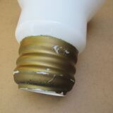 Pendant Lamp Bulb Opaline Glass Vintage 70s