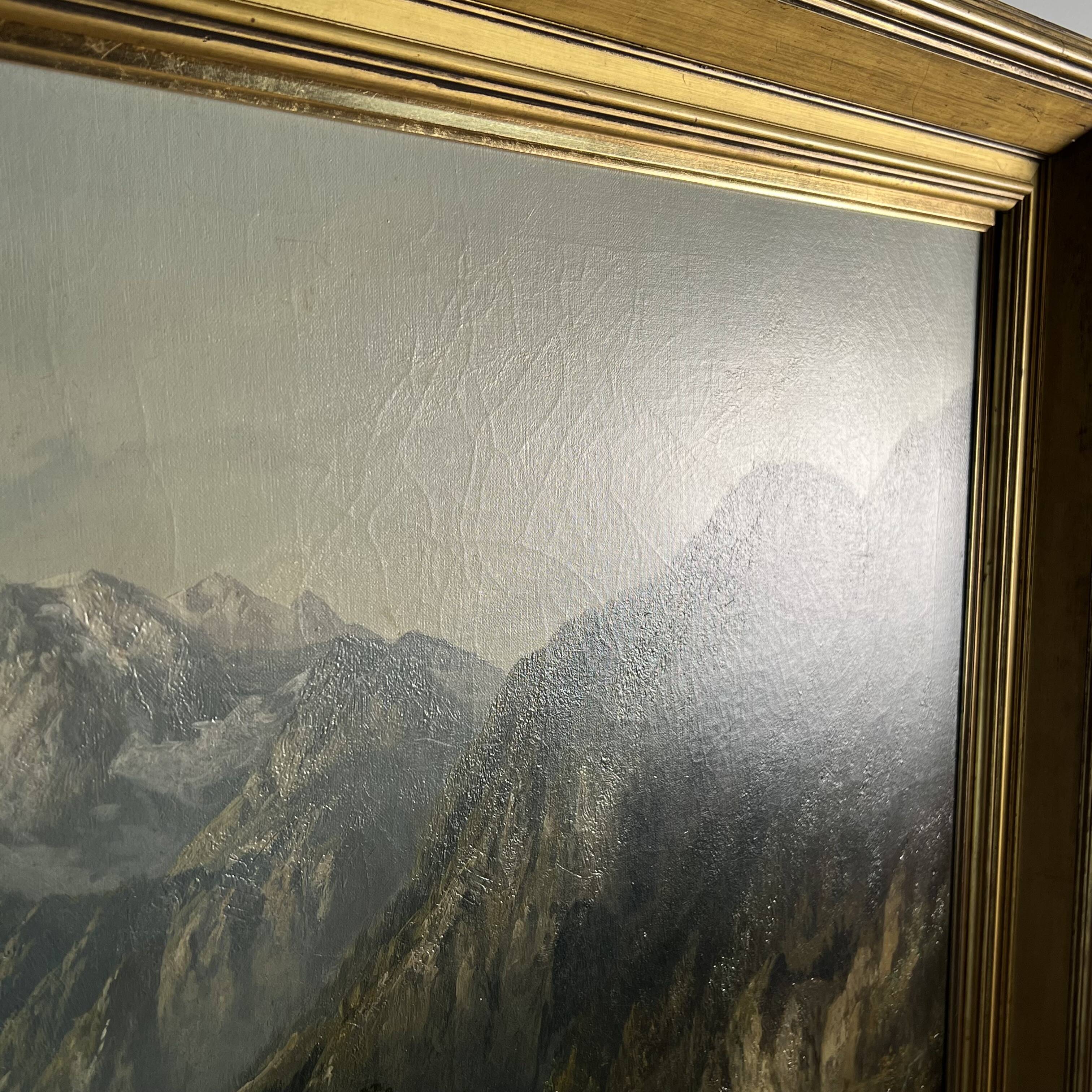 Mountain landscape, Tyrol Eduard Boehm 19th century oil on canvas