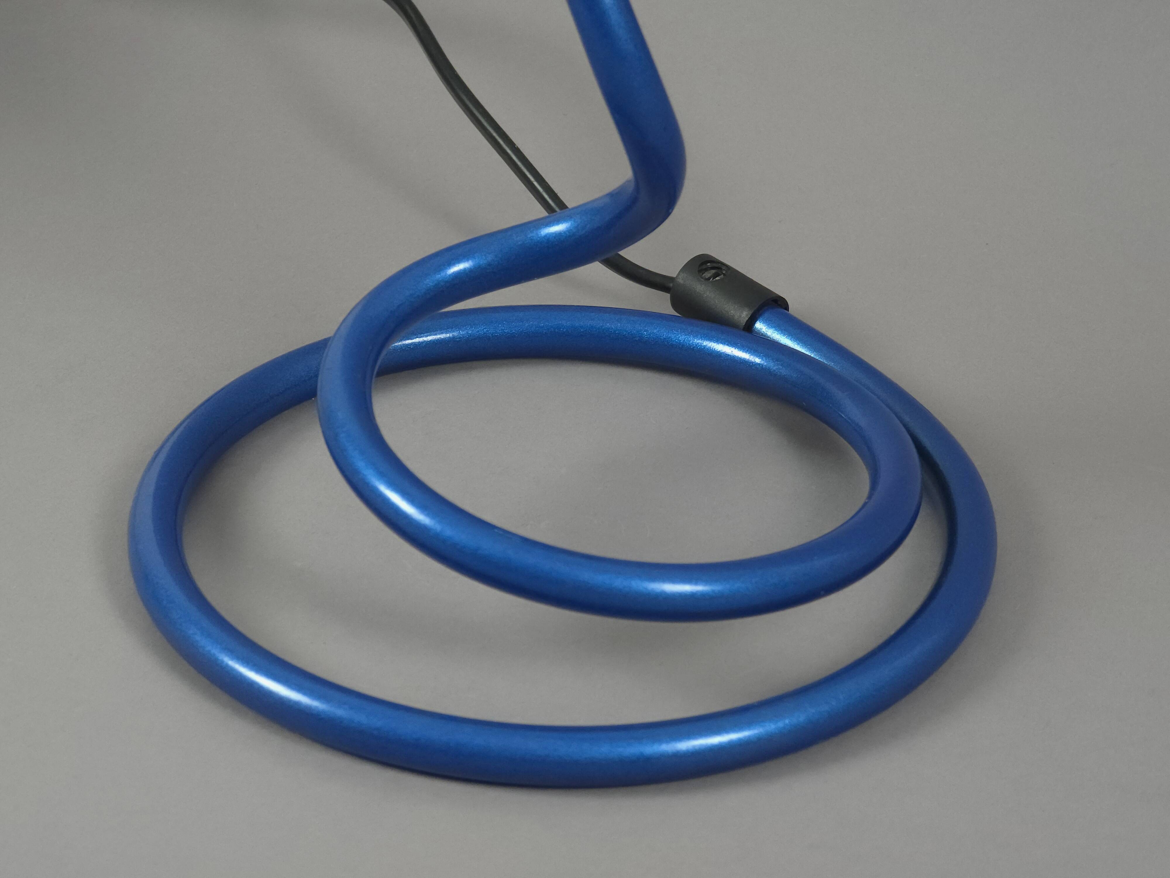 1990s Postmodern ESTO Spiral Adjustable Desk Light.