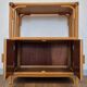 Small rattan and bamboo sideboard