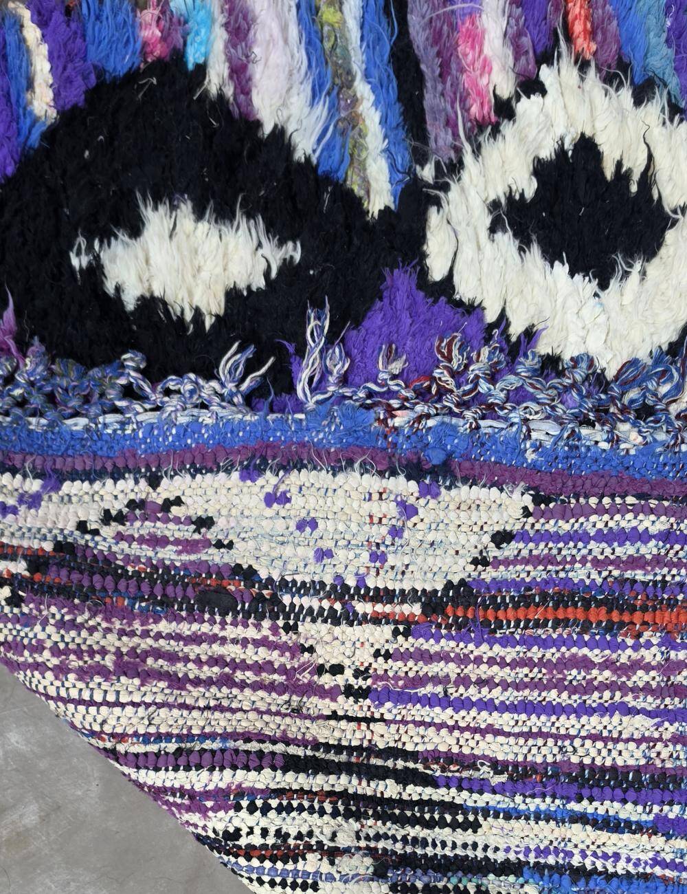 Tapis Berbère Boucherouite - 280 x 88 cm