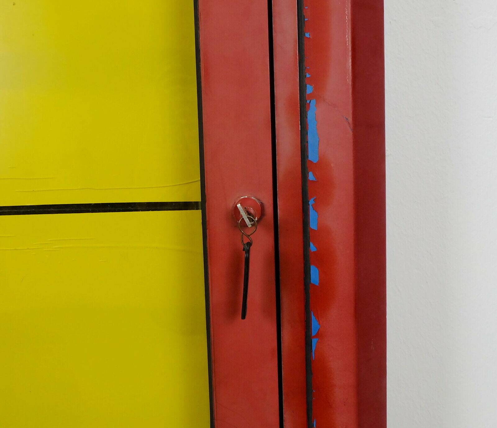 Large old showcase metal 60s 70s loft shabby gastro decoration multifunctional 2 available