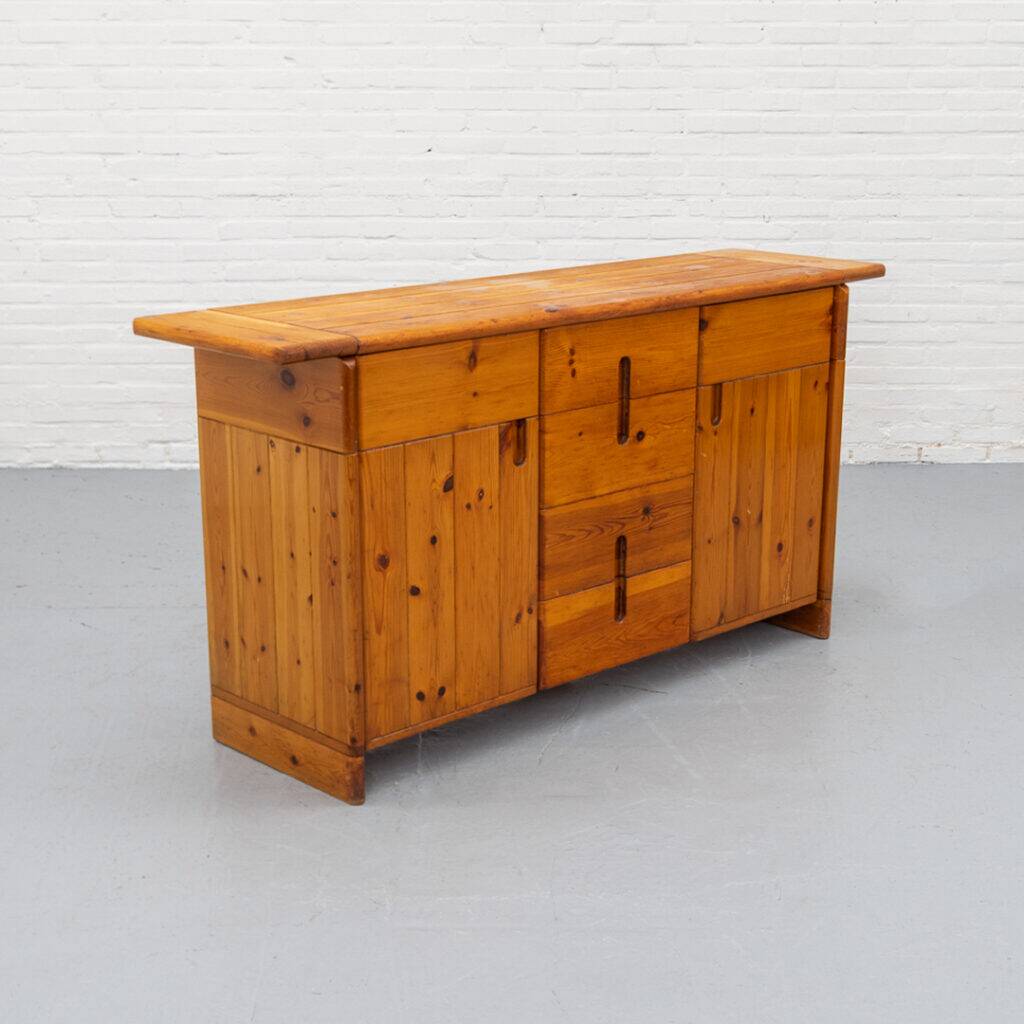Silvio Coppola pine sideboard, 1960s