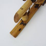 Rattan bamboo lantern wall light. 1950s-1960s