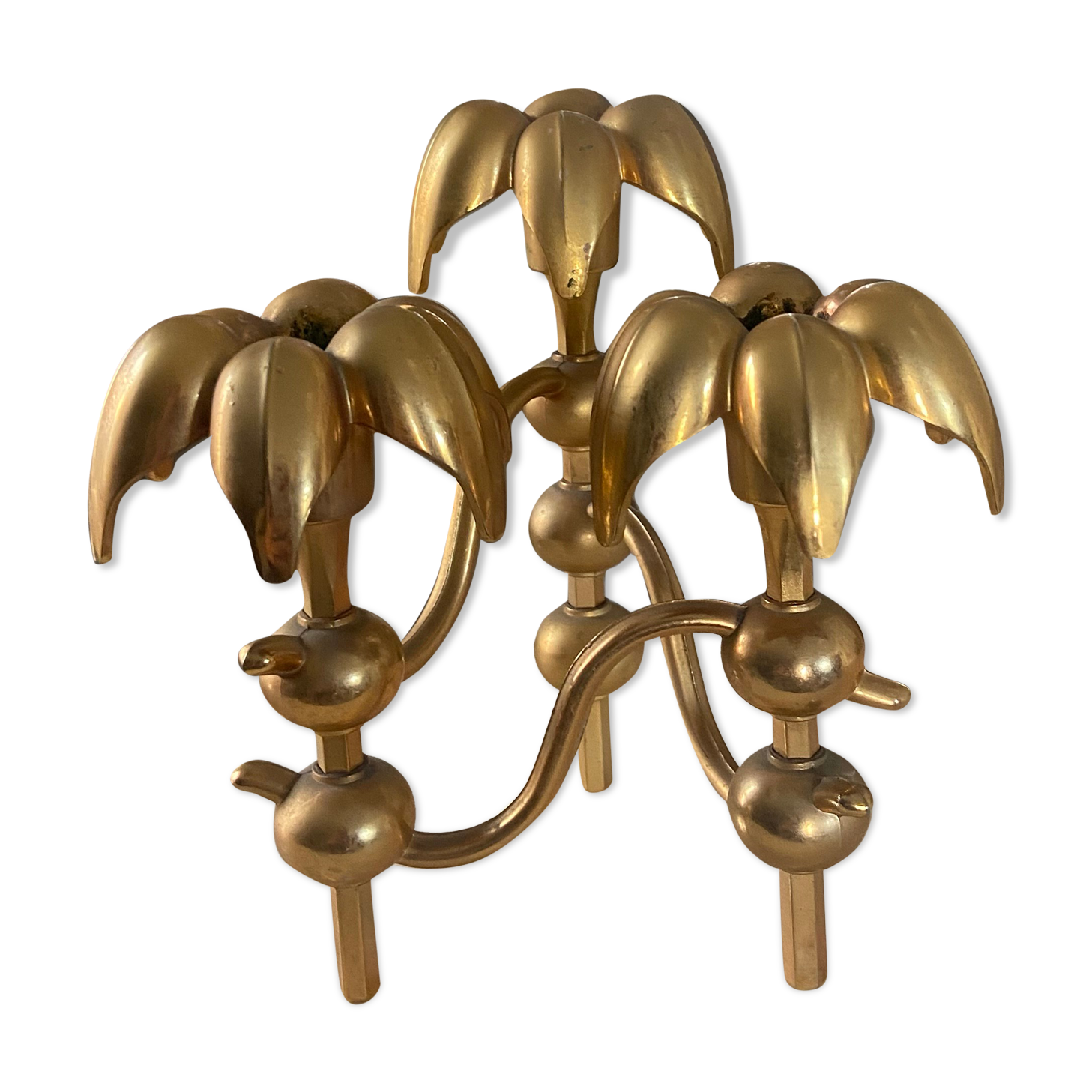 Vintage gilded bronze chandelier