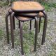 Three workshop stools