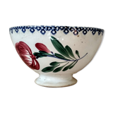 Old bowl, Longwy earthenware