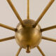 8 arms Italian chandelier with diabolo shades in Stilnovo style