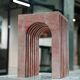 Pink marble side table "Balance"