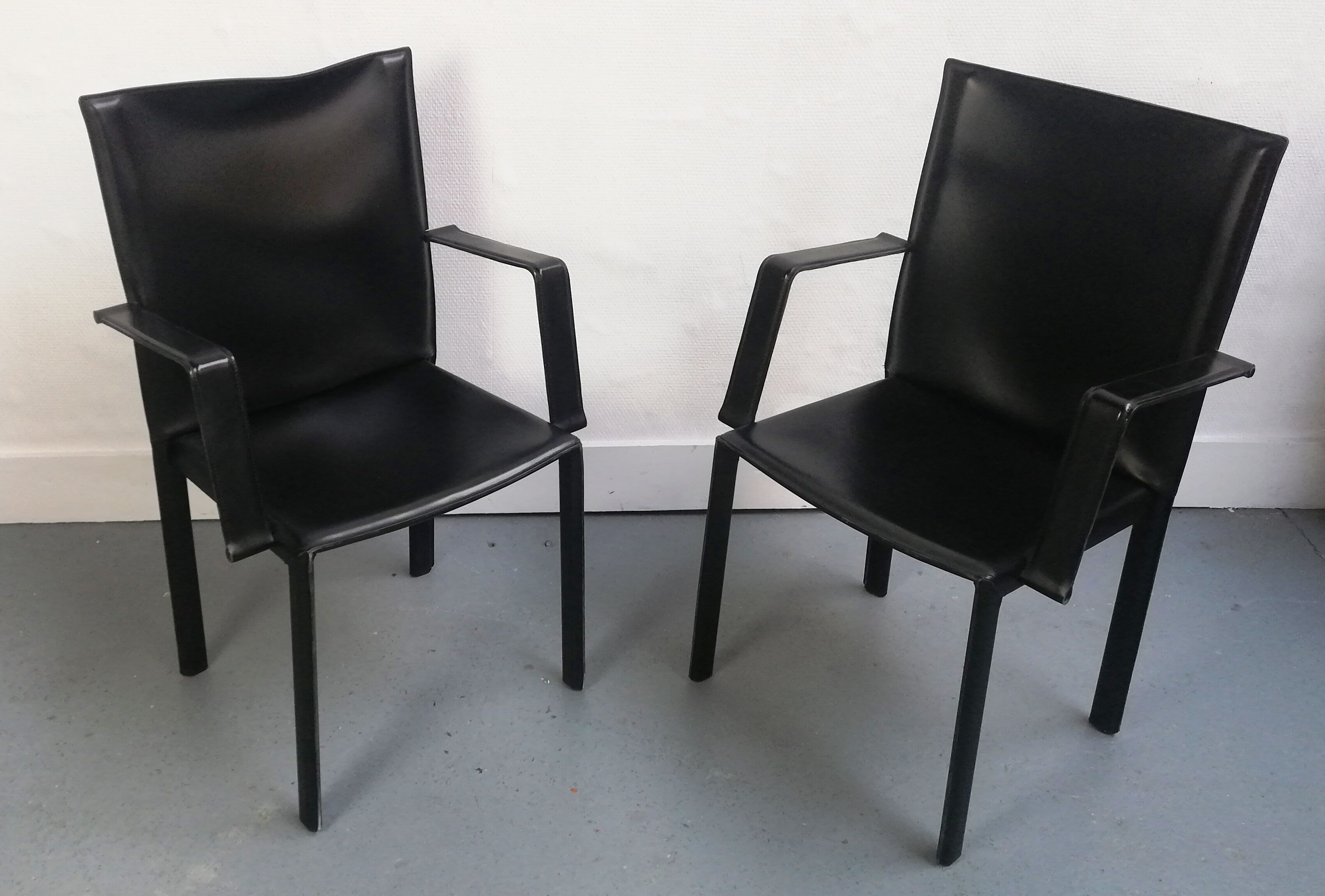 Leather chair Enrico Pellizzoni