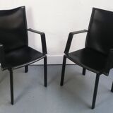 Chaise cuir Enrico Pellizzoni
