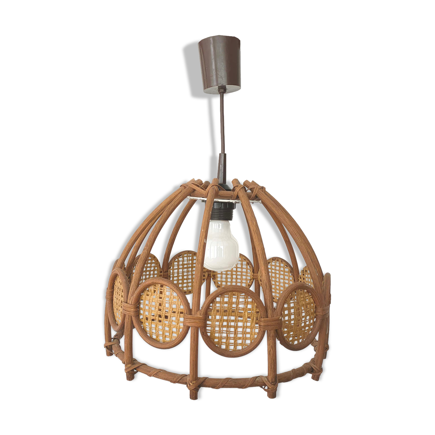 Rattan suspension and caning